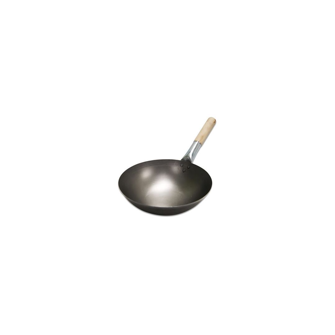 Wok en acier 16"