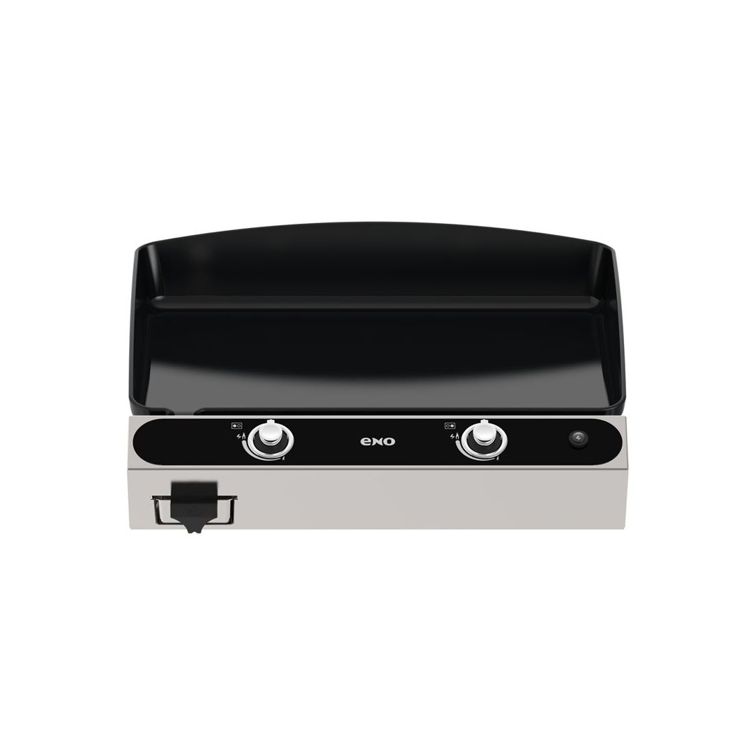 Bergerac Propane Gas Two-Burner Plancha - Stainless Steel