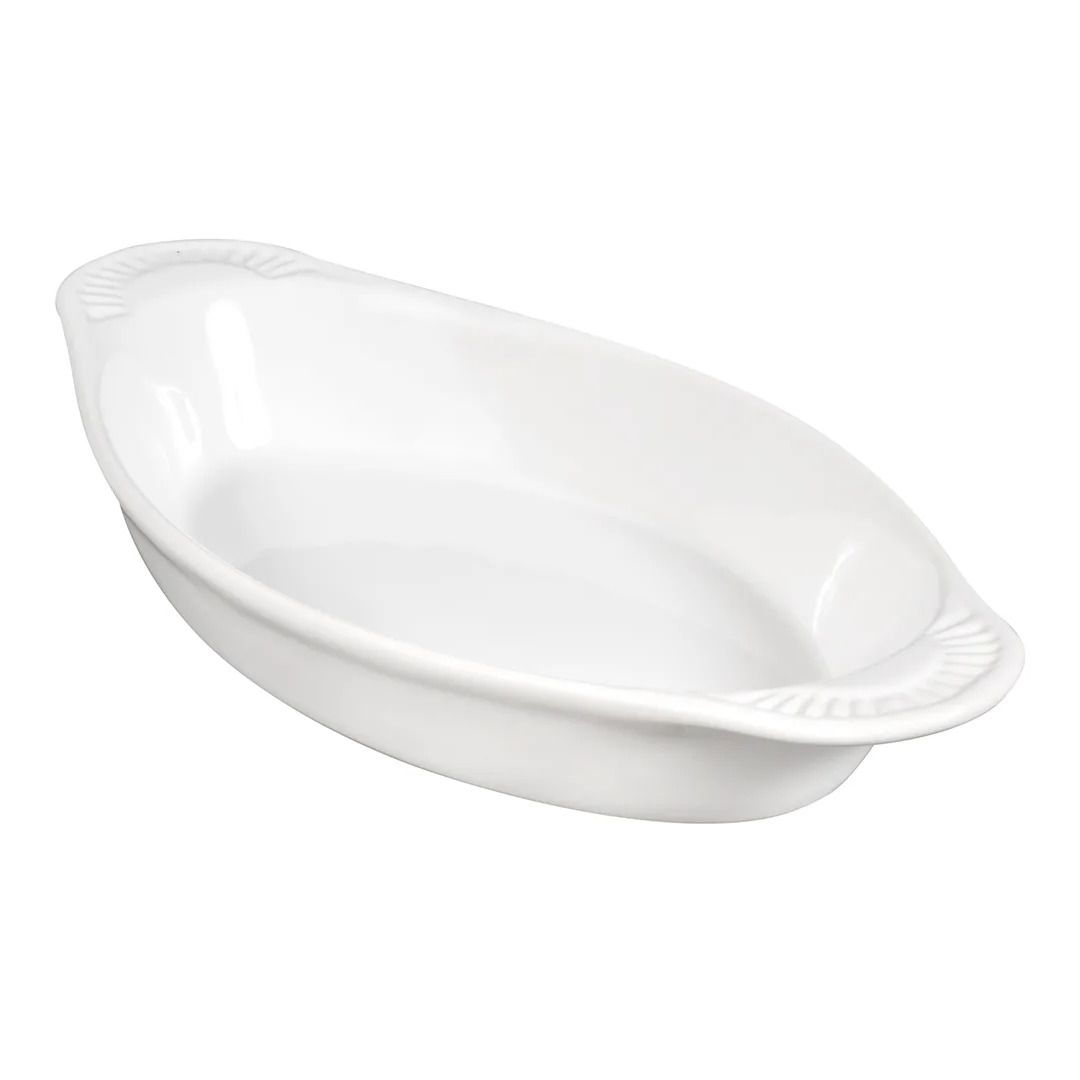 Plat à lasagne en céramique 16 oz - Blanc