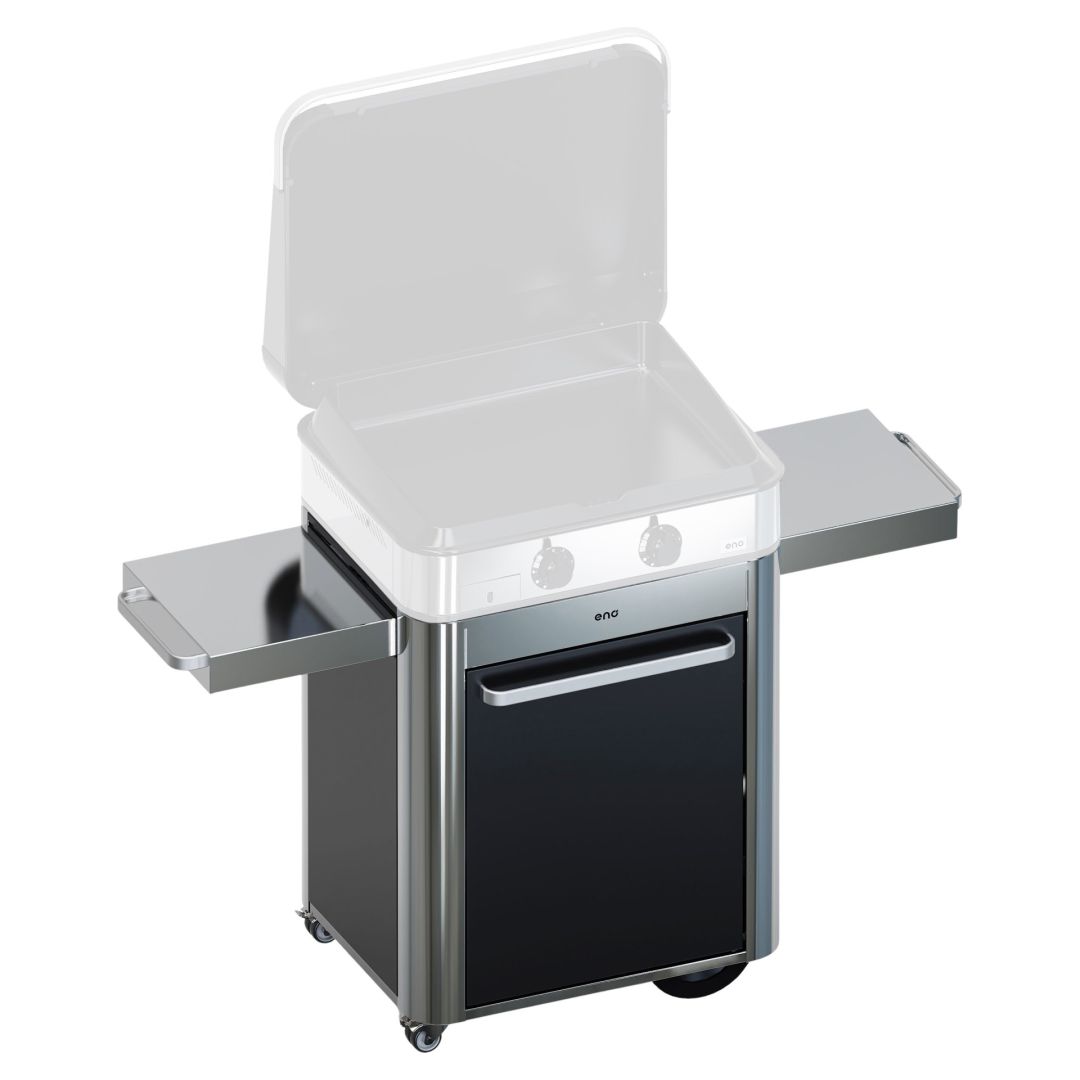 Chariot pour plancha ENOSIGN 65 - Noir et inox