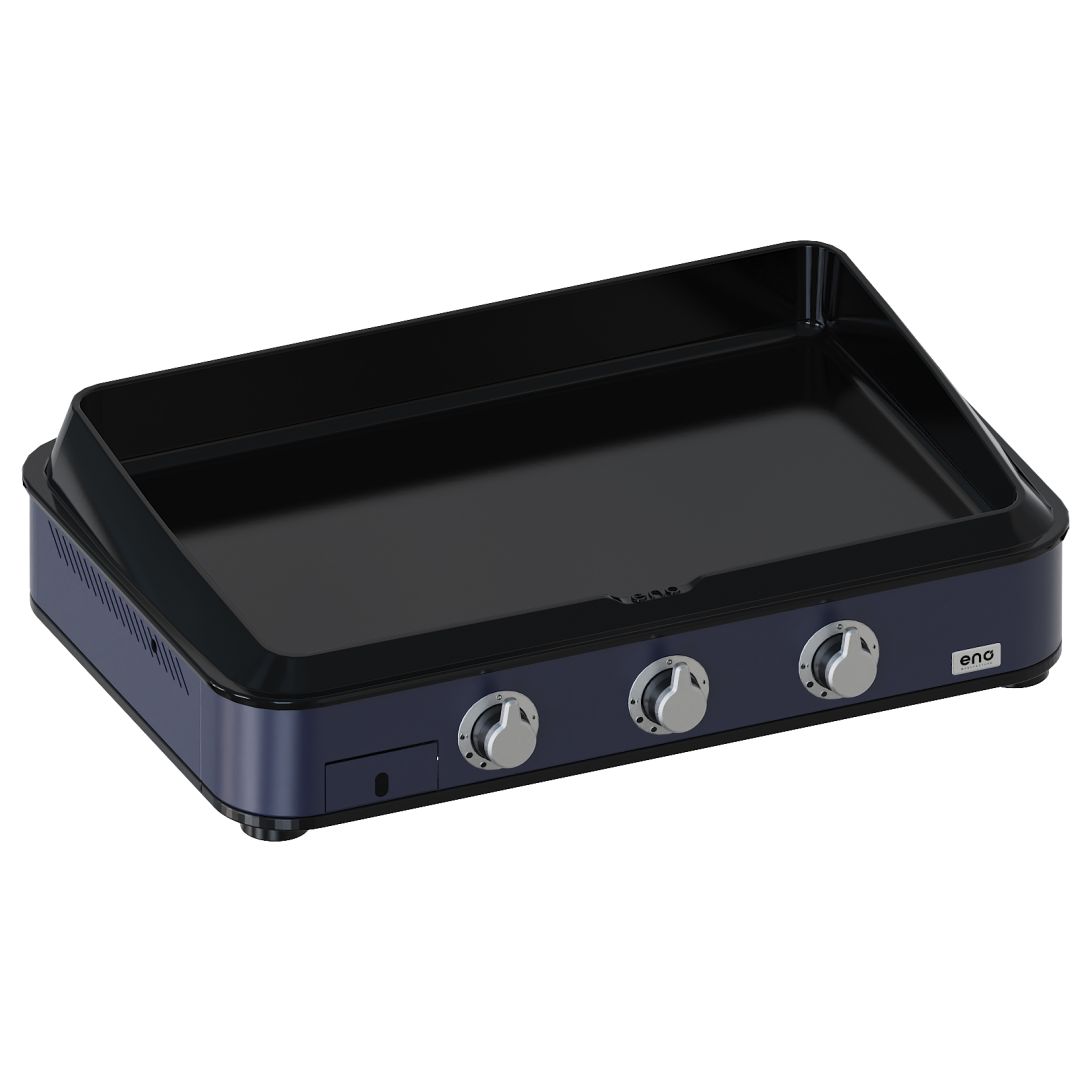 Plancha à trois brûleurs ENOSIGN 80 - Bleu Navy
