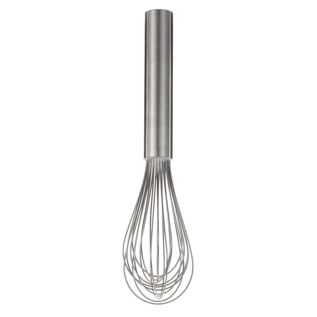 Fouet piano en acier inoxydable 10"