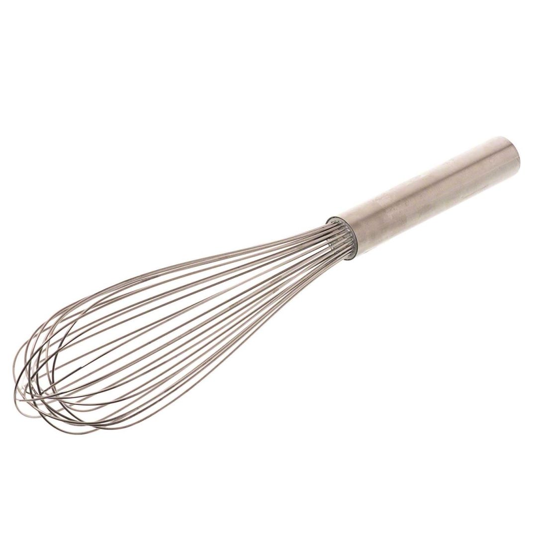 Fouet piano en acier inoxydable 12"