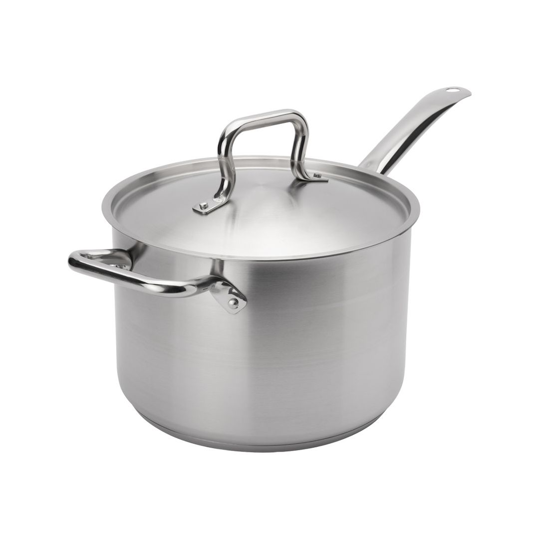 Casserole haute en acier inoxydable 4,25 L avec couvercle - Elements
