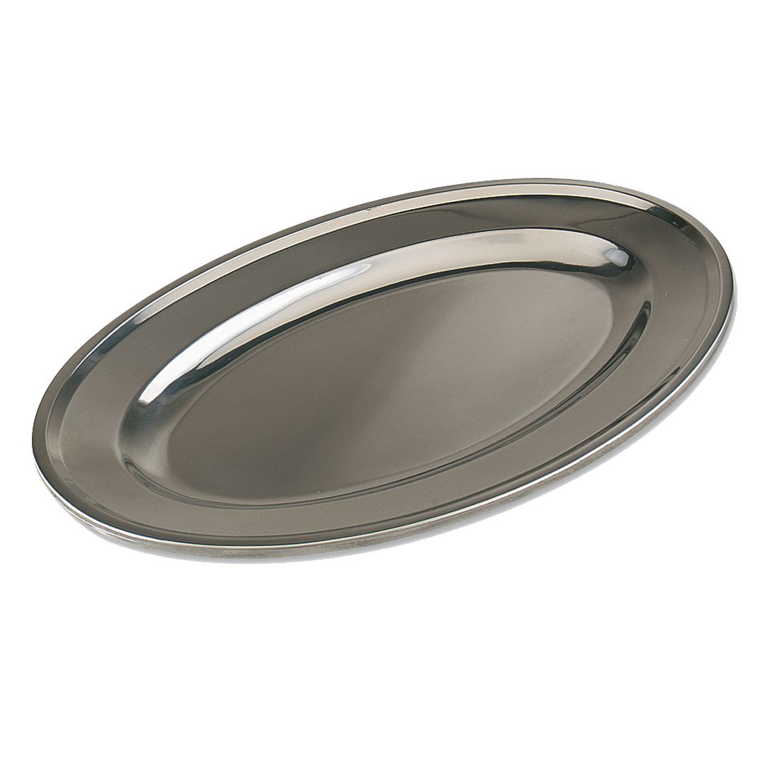Plateau de service en acier inoxydable 14"