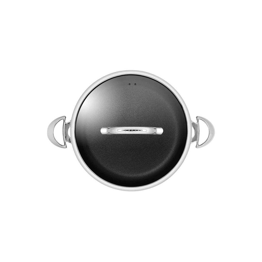 Sauteuse de chef en acier inoxydable avec couvercle 12,5" - HaptIQ