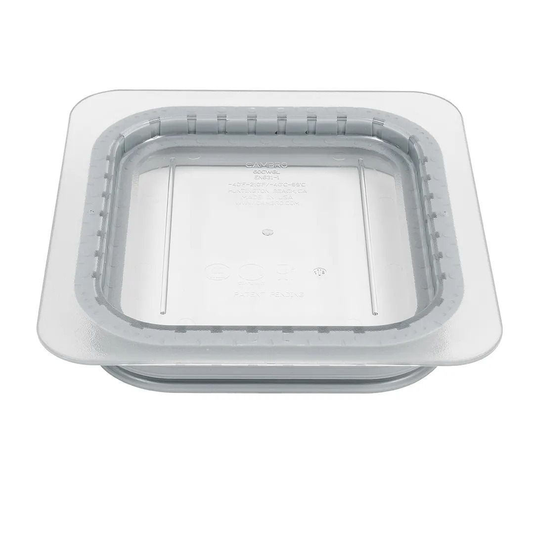 1/6 Sealed Grip Lid - Clear