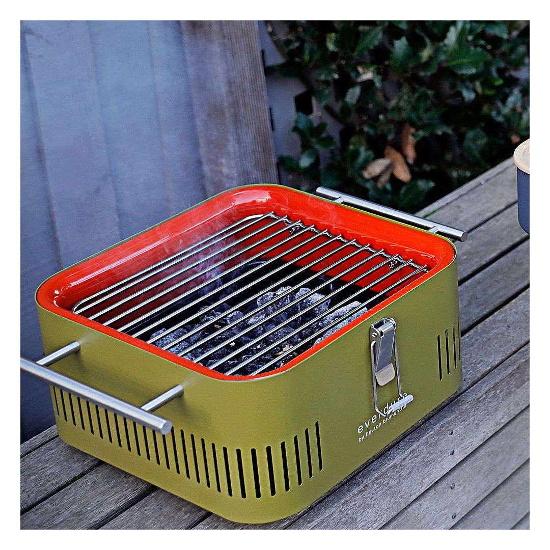BBQ au charbon cube portatif – Kaki