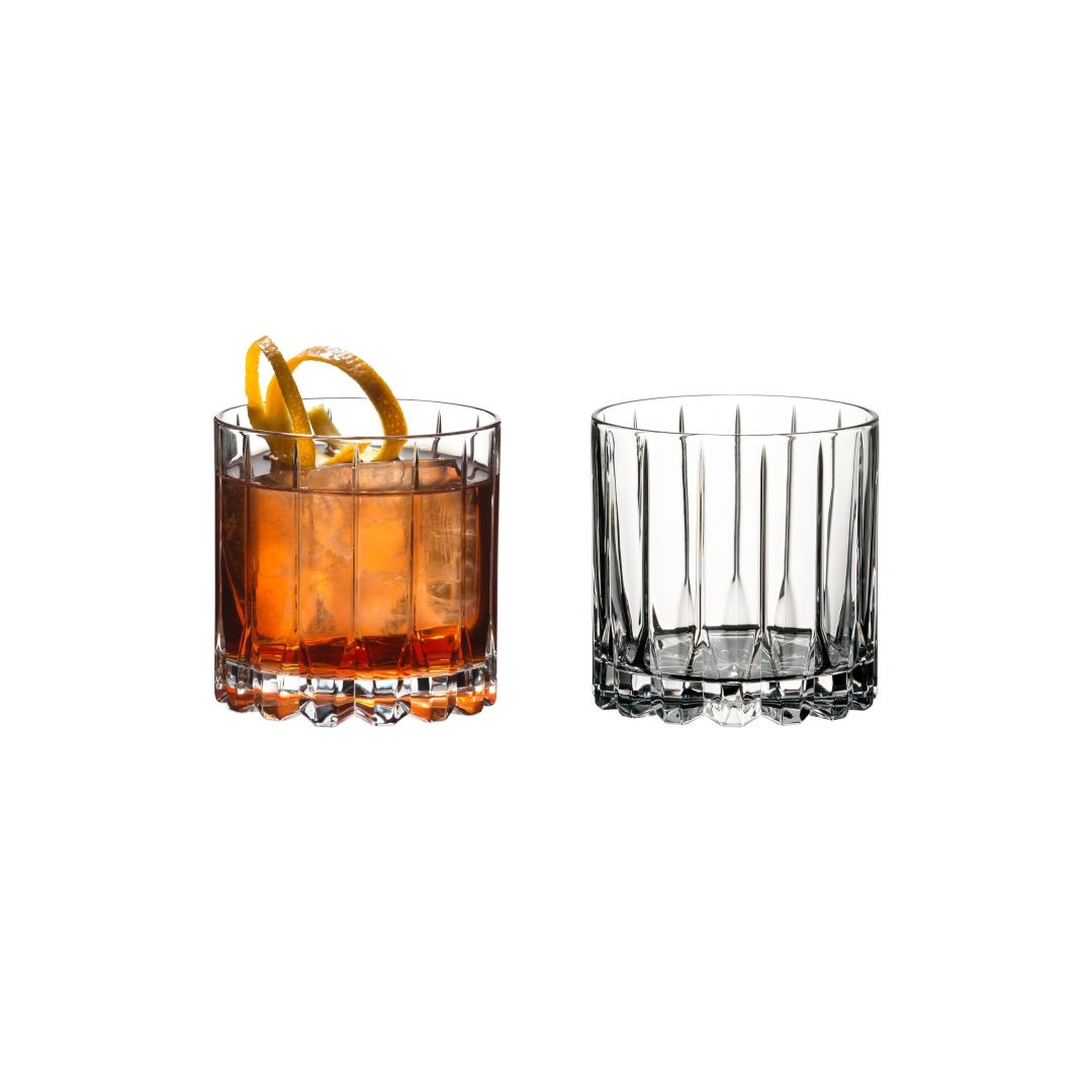 Set of Two 9 oz Rocks Glasses - Drink Specific