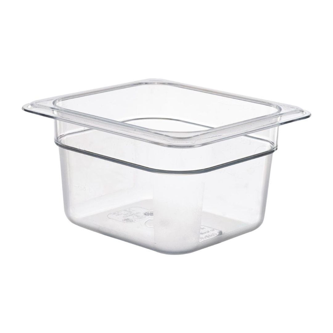 Bac gastronome transparent Camwear 4" - 1/6 