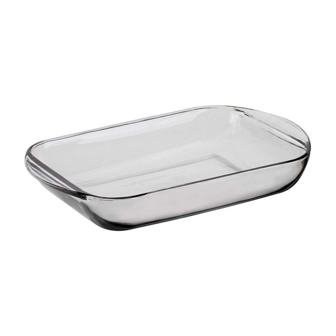 Plat de cuisson en verre rectangulaire 2 L
