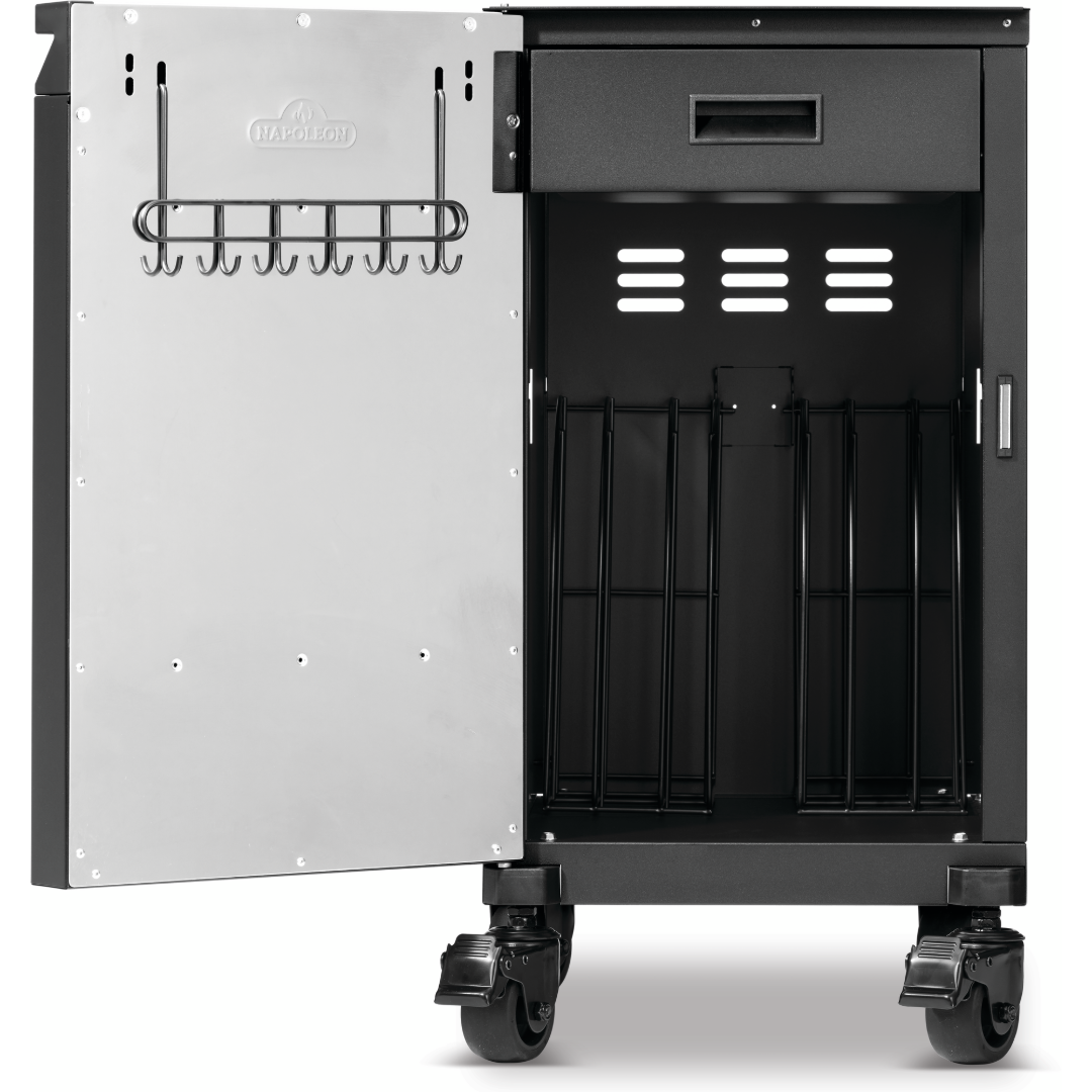 Set of Two Phantom Prestige BBQ Storage Cabinets - Matte Black