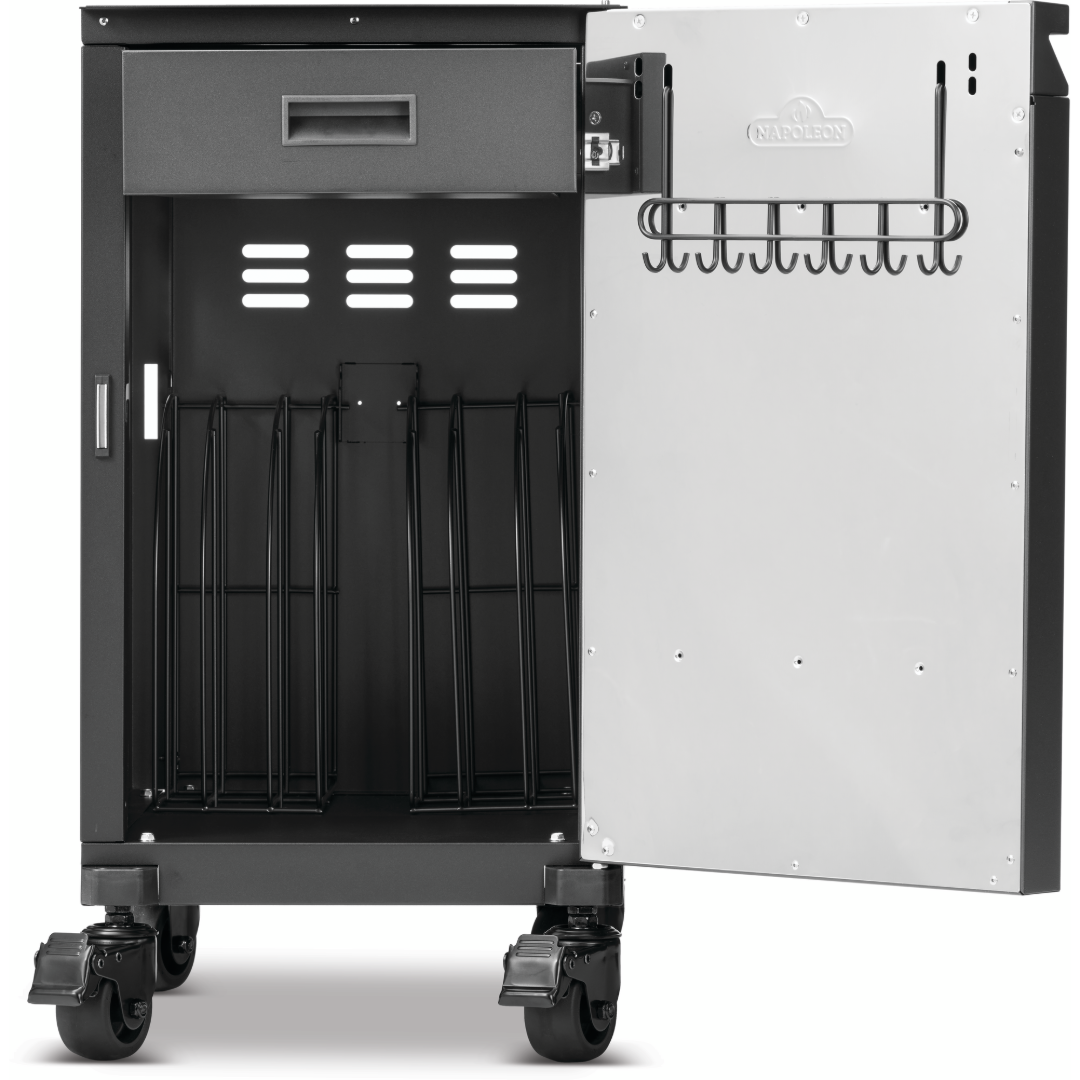 Set of Two Phantom Prestige BBQ Storage Cabinets - Matte Black