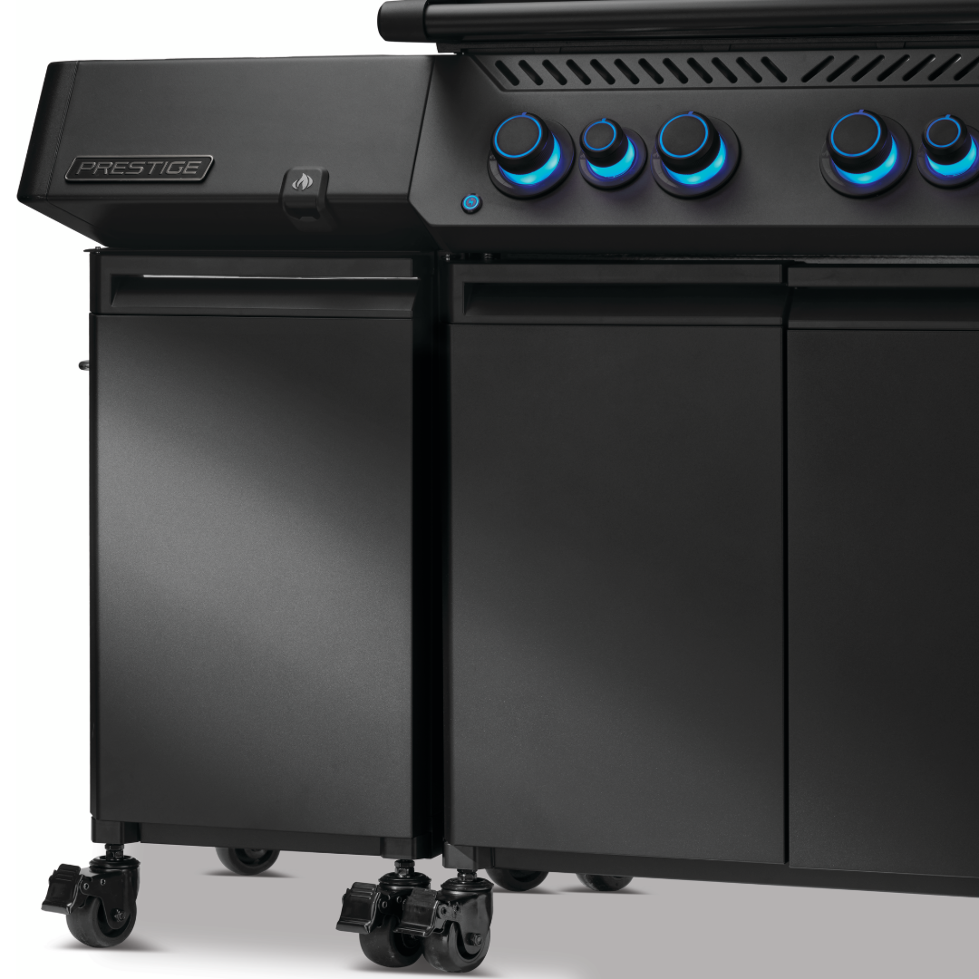 Set of Two Phantom Prestige BBQ Storage Cabinets - Matte Black