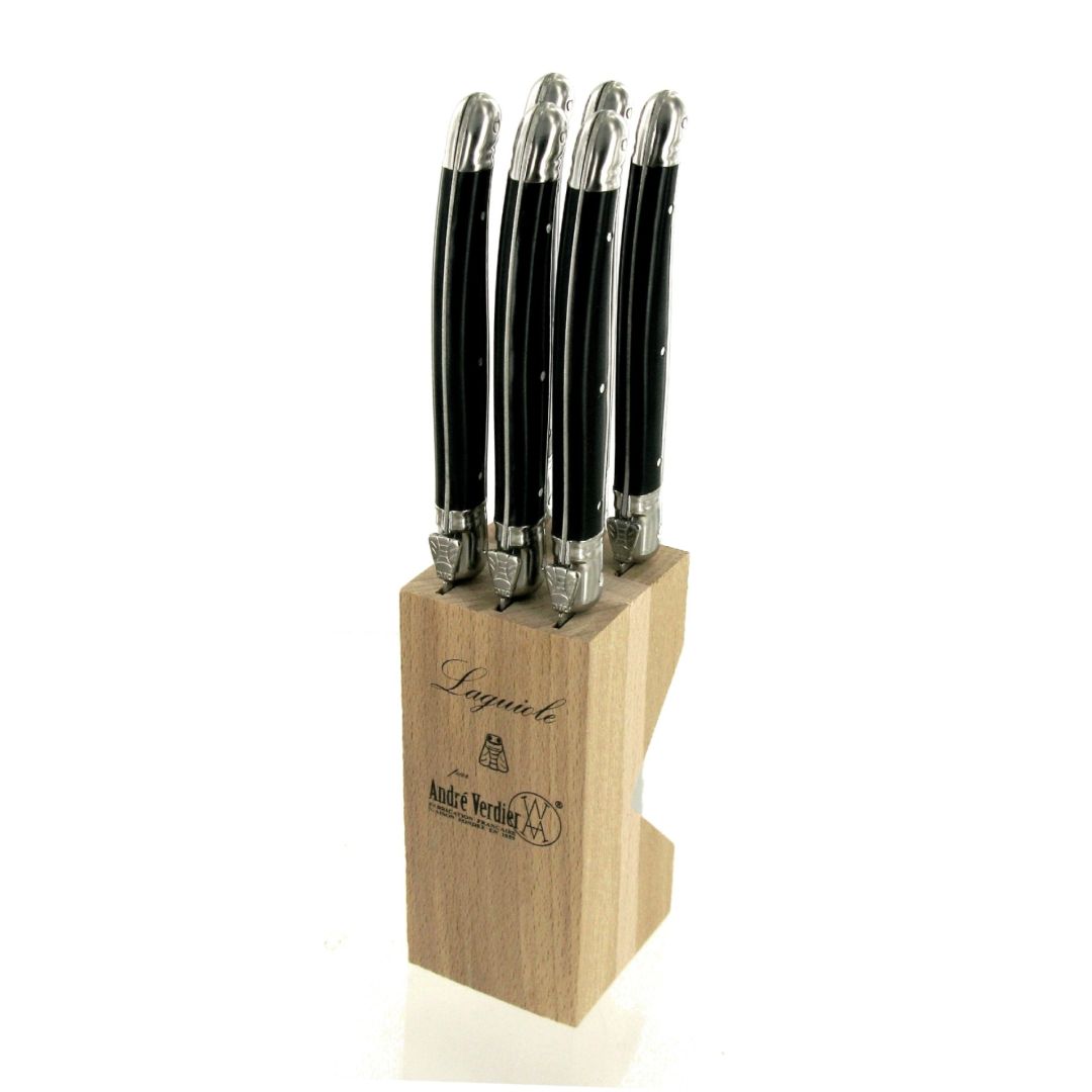 Ensemble de six couteaux à steak - Noir