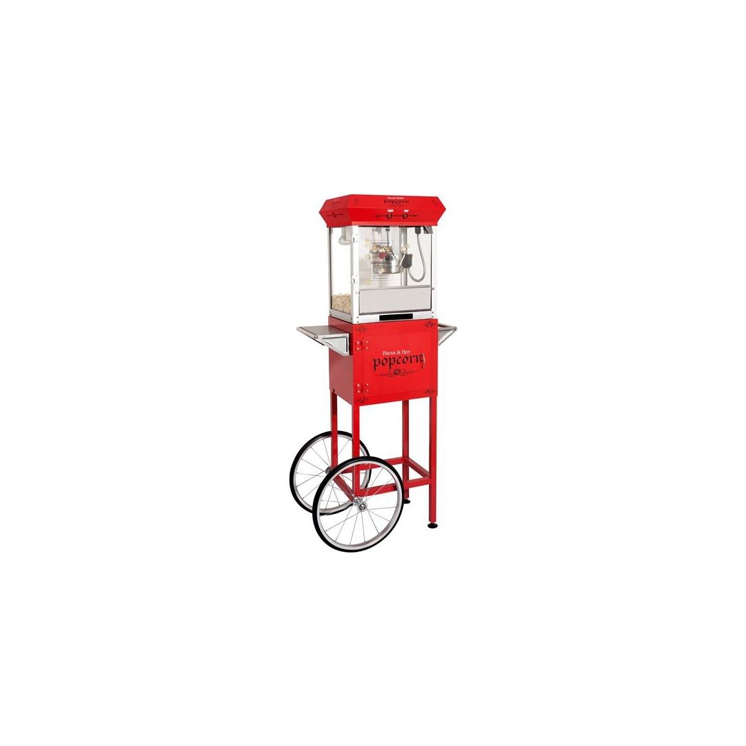 Machine à maïs éclaté Golden avec chariot - Rouge