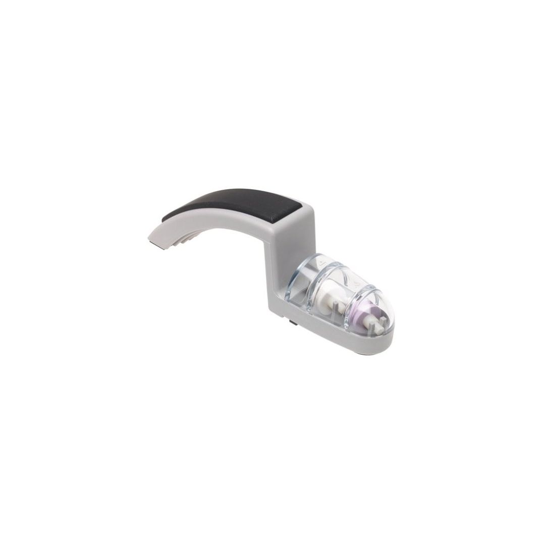 Two-Step Ceramic Sharpener with Medium Wheels - Grey and Black