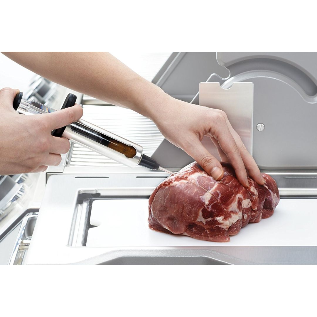 Seringue à marinade en acier inoxydable