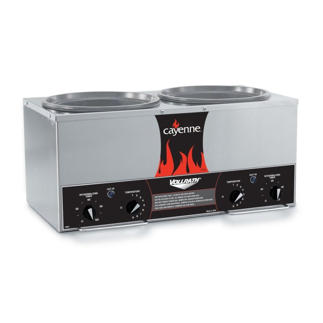 Réchaud rond double Cayenne - 1400 W