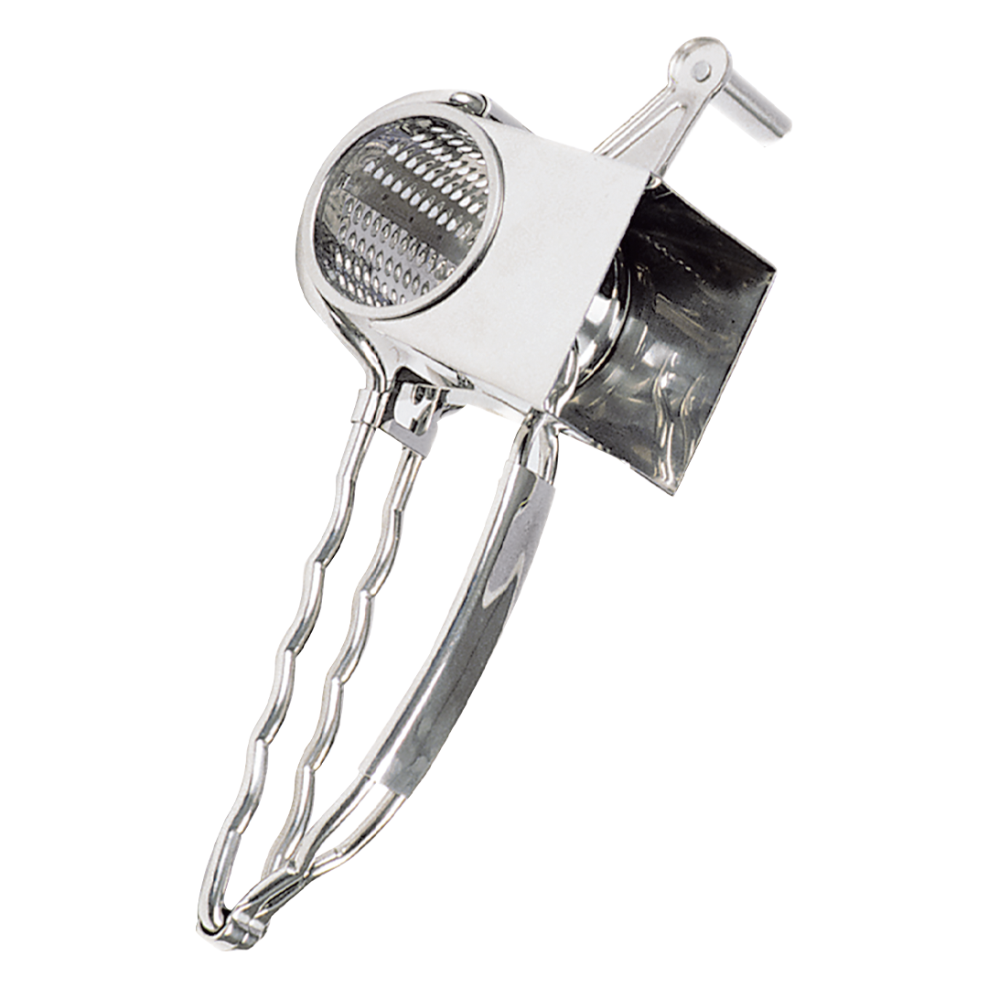 Râpe à manivelle en acier inoxydable 8"