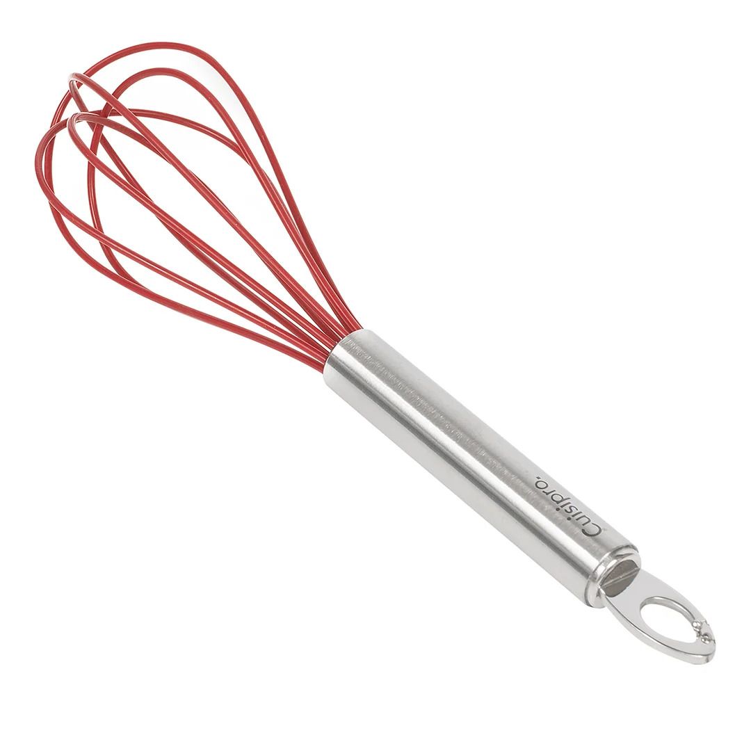 Fouet à oeuf en silicone 8" - Rouge
