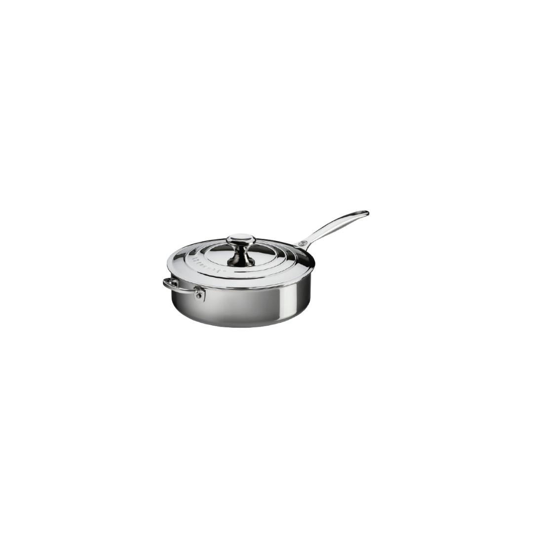 Sauteuse en acier inoxydable avec couvercle 4,3 L