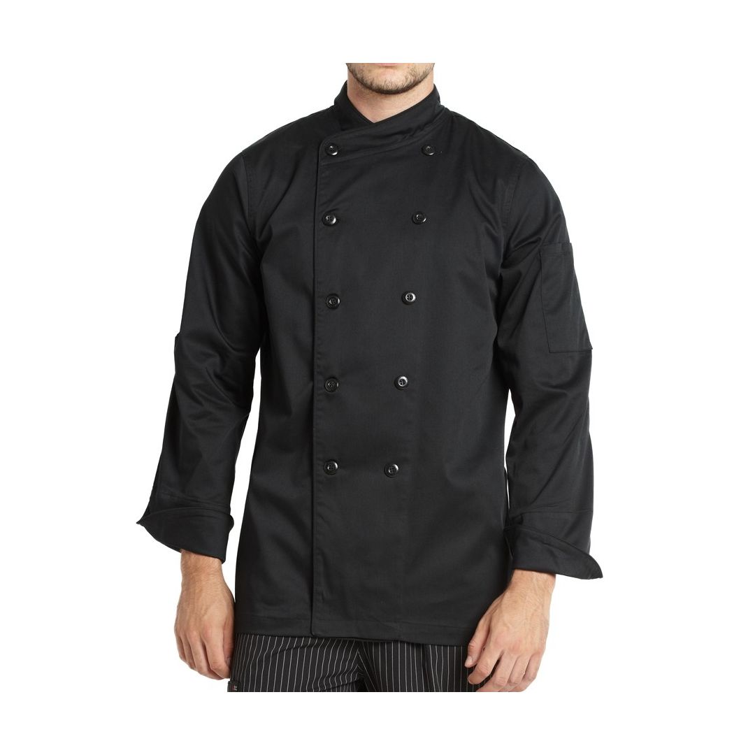 Veste de chef pour homme petit Gusto - Noir