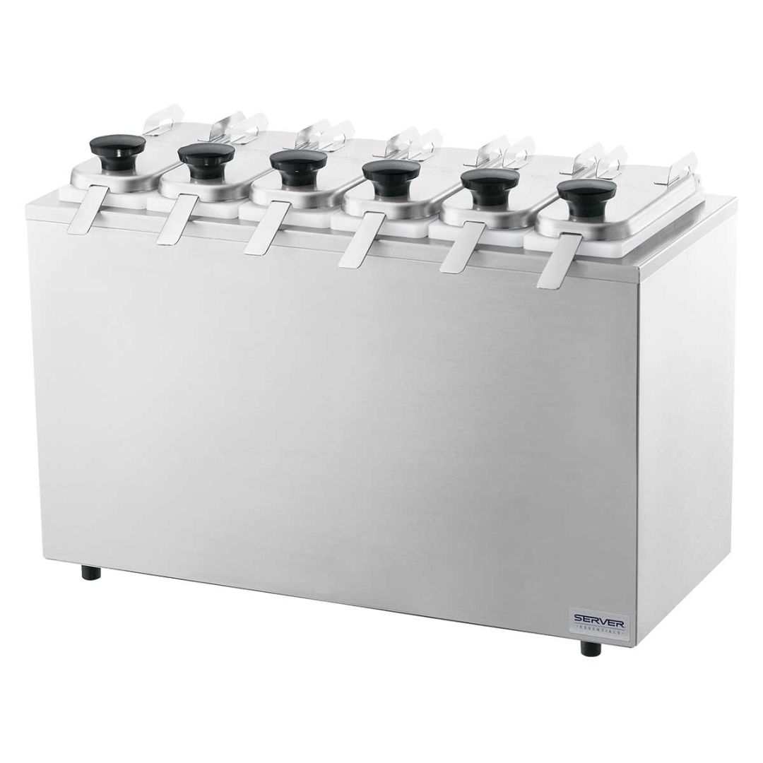 Station de comptoir pour 4 à 6 dispensateurs à condiments