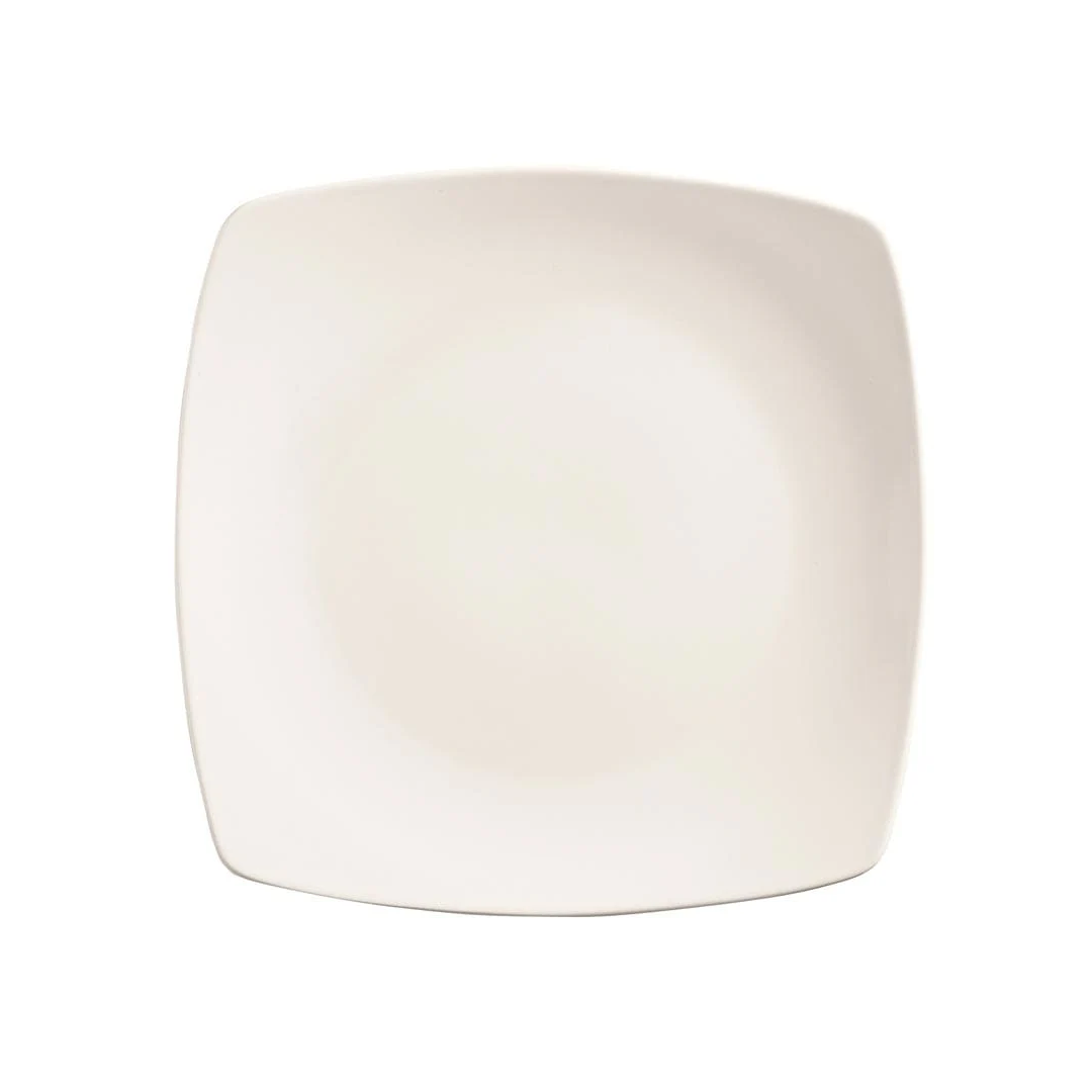 Assiette coupe carrée 12" - Porcelana
