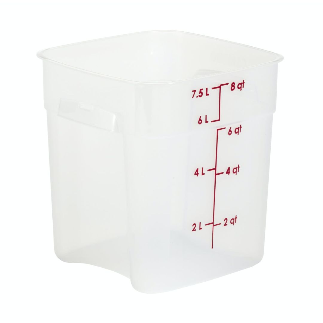 Récipient gradué carré FreshPro 7,6 L - Translucide