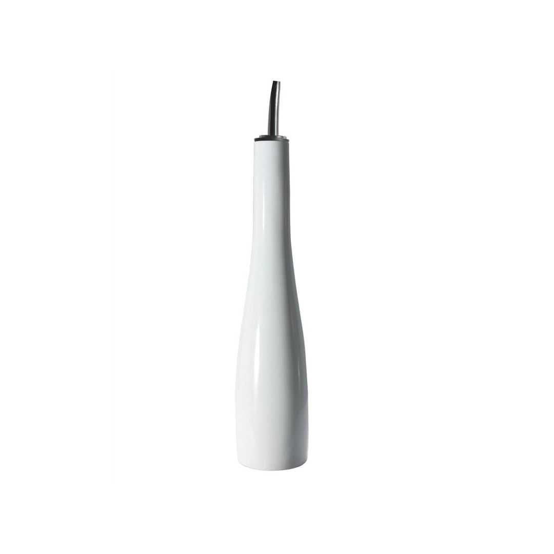 Bouteille à huile en grès 16 oz - Blanc