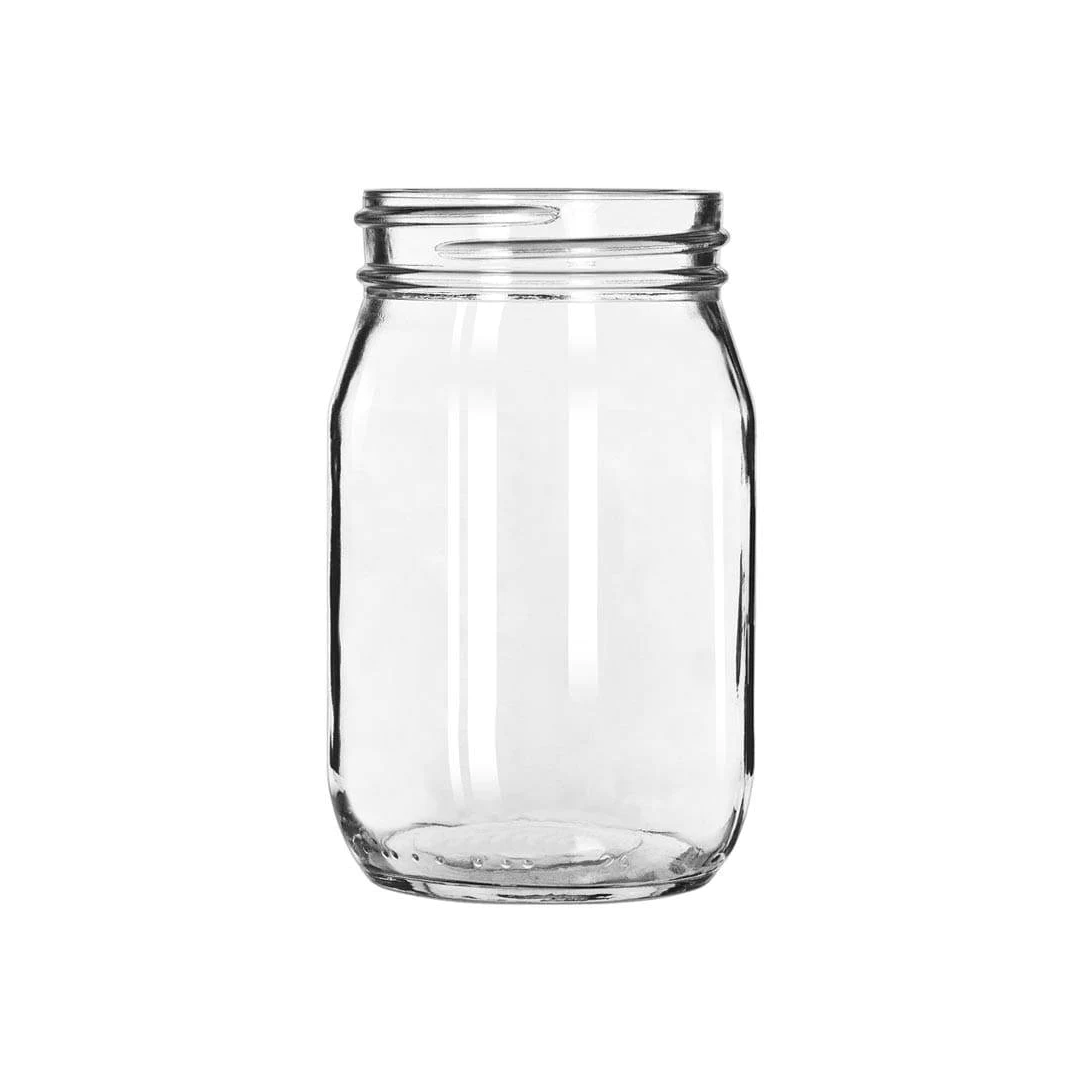 Verre de style pot Mason 16 oz