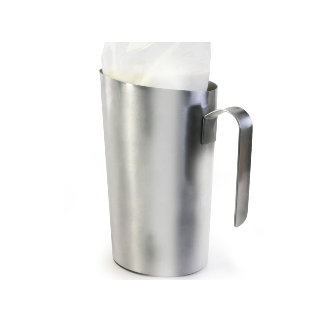 Pichet pour sac de lait en acier inoxydable