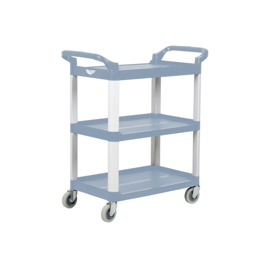 Chariot utilitaire en polypropylène 33" x 16,8" - Gris