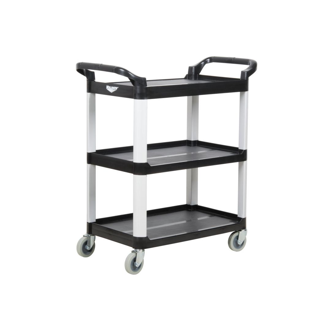 Chariot utilitaire en polypropylène 33" x 16,8" - Noir