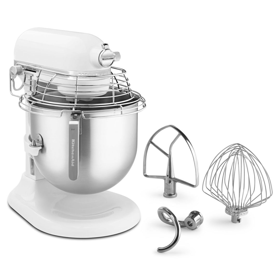 Batteur sur socle Commercial 8 pintes - Blanc