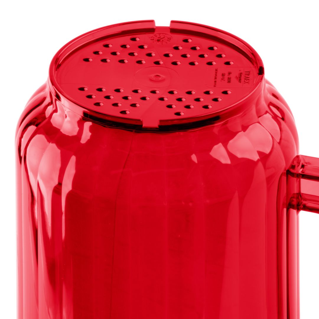 Pichet en polycarbonate rouge Traex Tuffex 60 oz