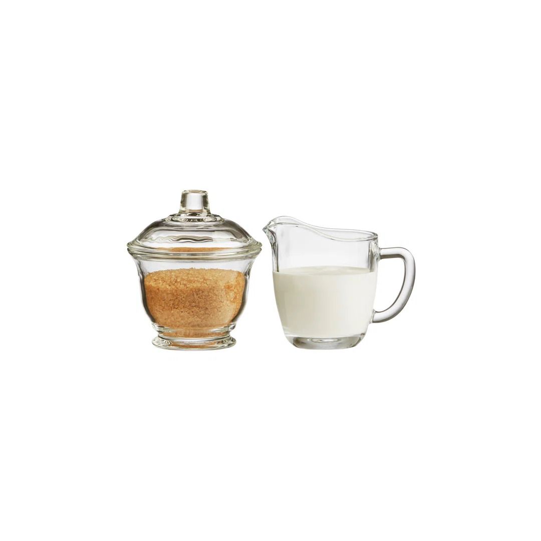 Ensemble crémier et sucrier en verre - Barista