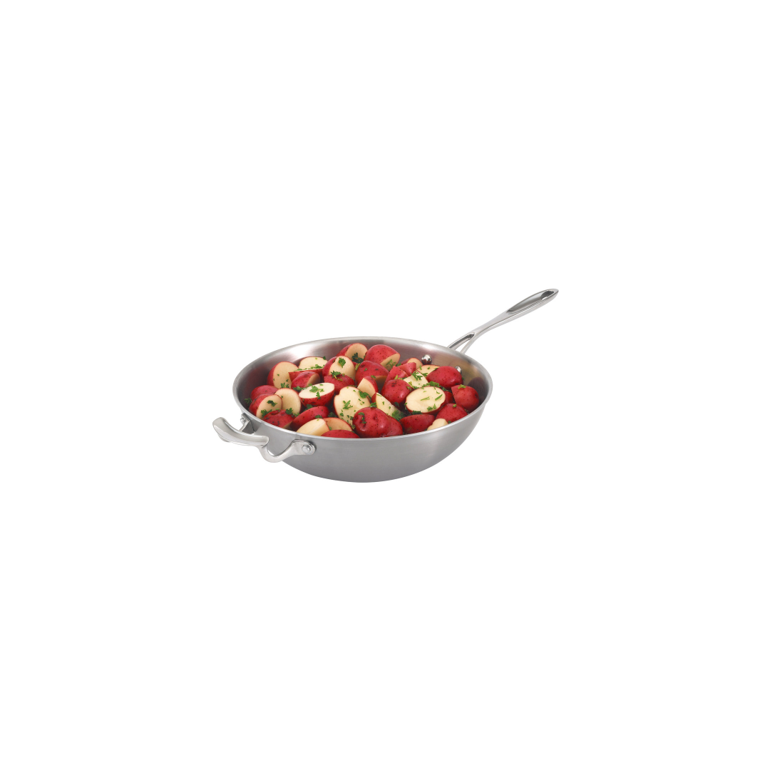 Wok en acier inoxydable Miramar 12"