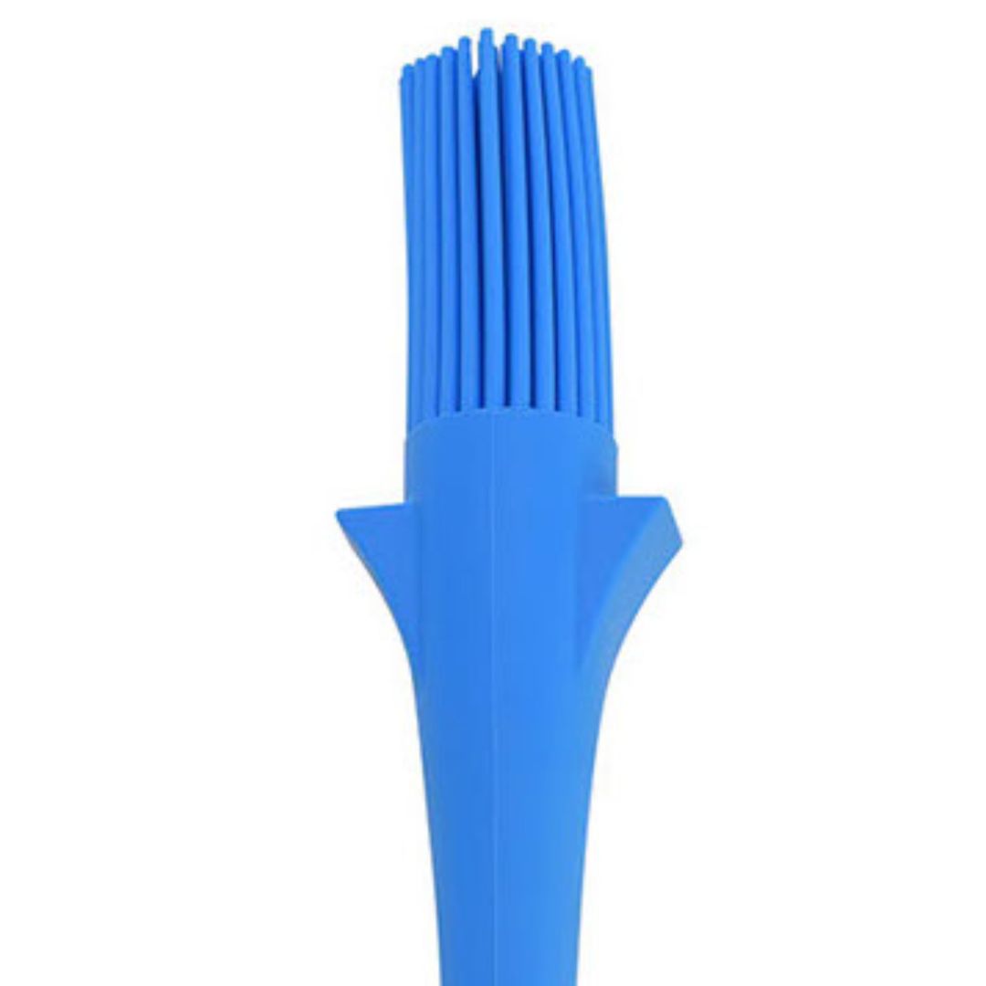 Pinceau plat à pâtisserie en silicone 1.6'' - Bleu
