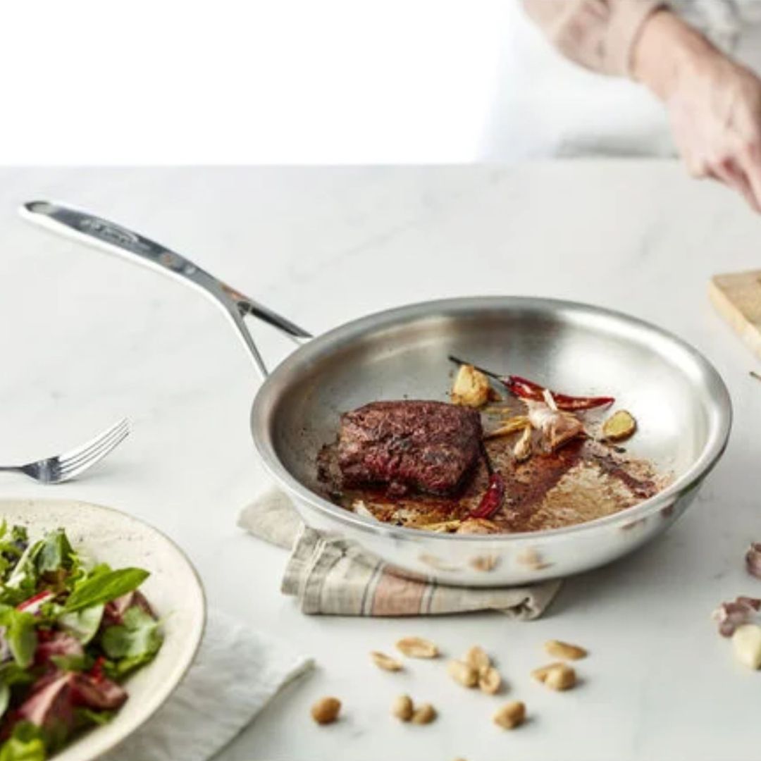 Stainless Steel Frying pan 9.5'' - Atlantis Pro Line - Demeyere