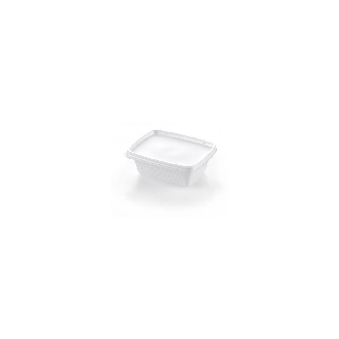 Couvercles jetables rectangulaires pour récipients B24 (caisse de 3000)