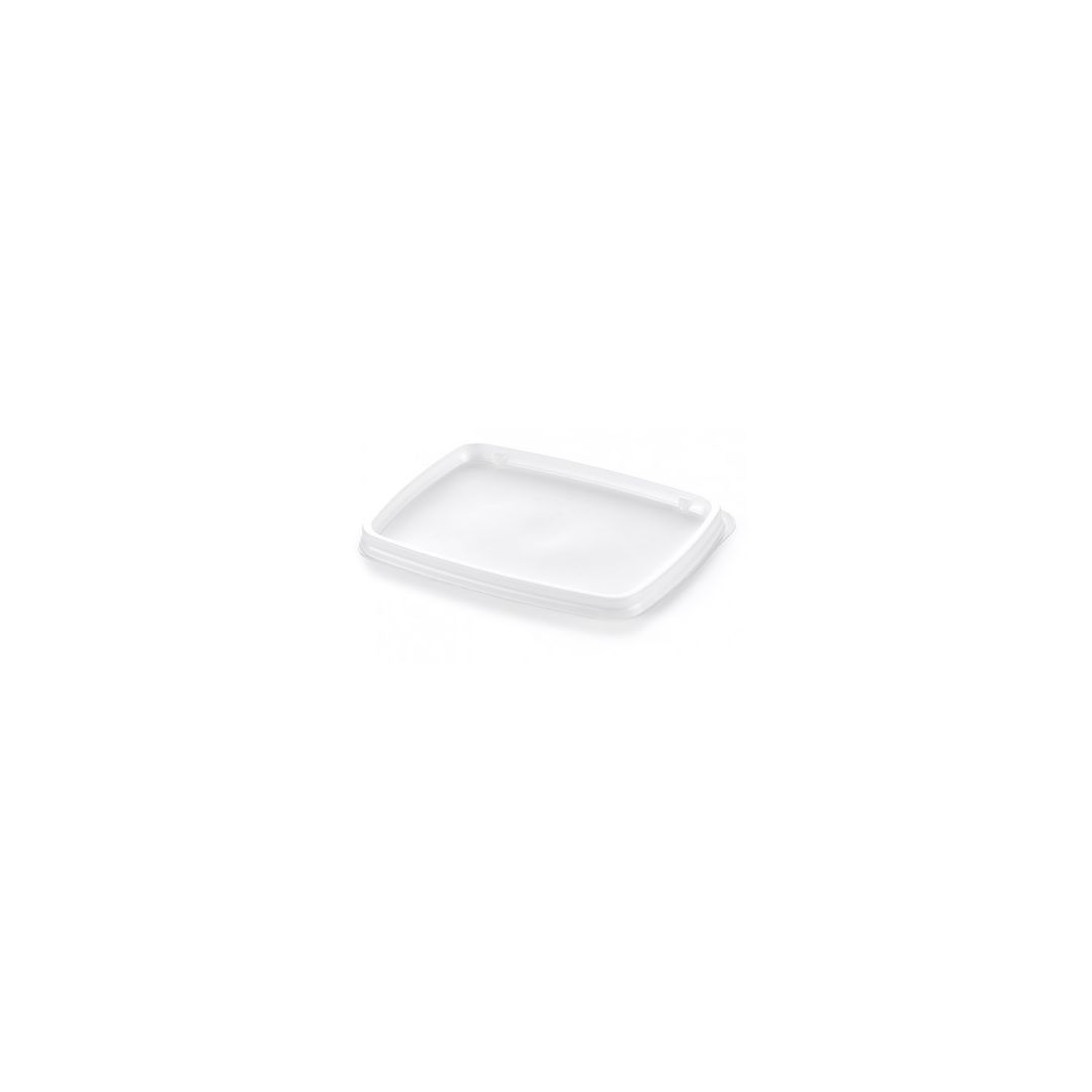Couvercles jetables rectangulaires pour récipients B24 (caisse de 3000)
