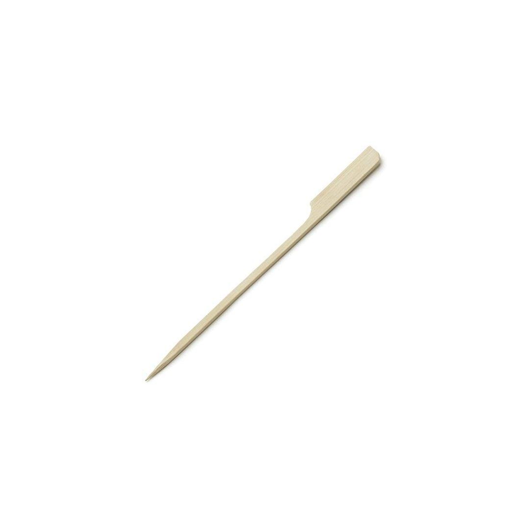 Bâtonnets à tête plate en bambou 4,5"