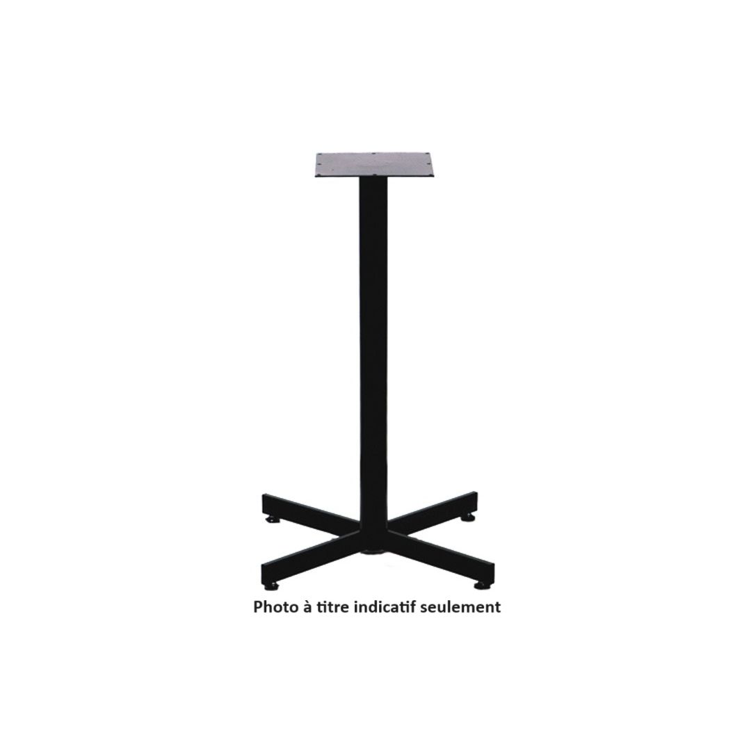Base de table en croix 4" x 30" - Chrome
