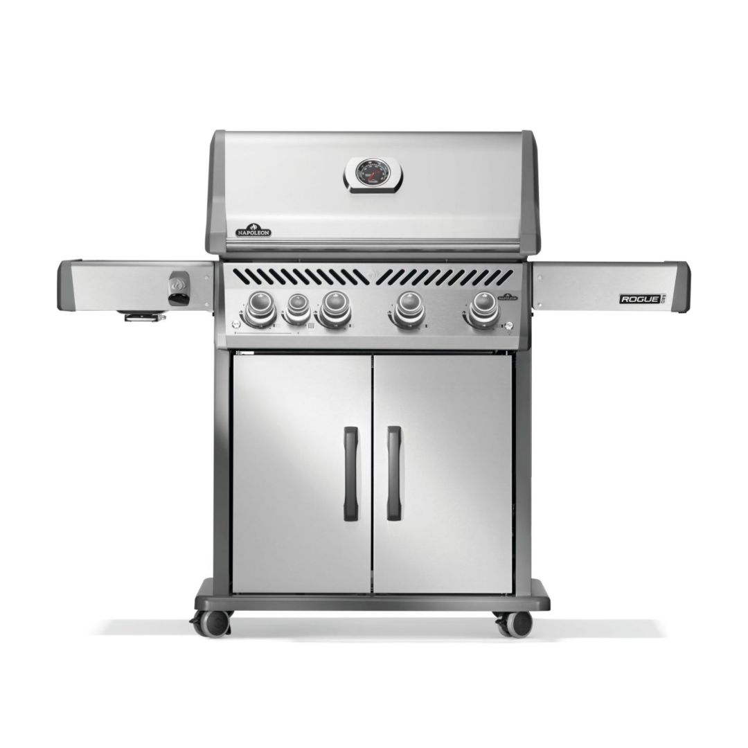 Rogue PRO 525 SIB Propane Gas BBQ with Infrared Side Burner – Stainless Steel