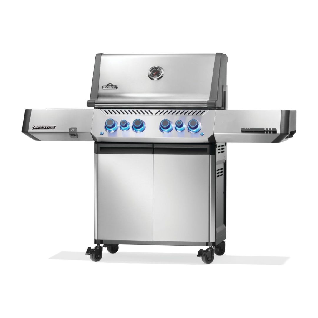 Prestige 500 RSIB Propane Gas BBQ with Infrared Side and Rear Burner – Stainless Steel