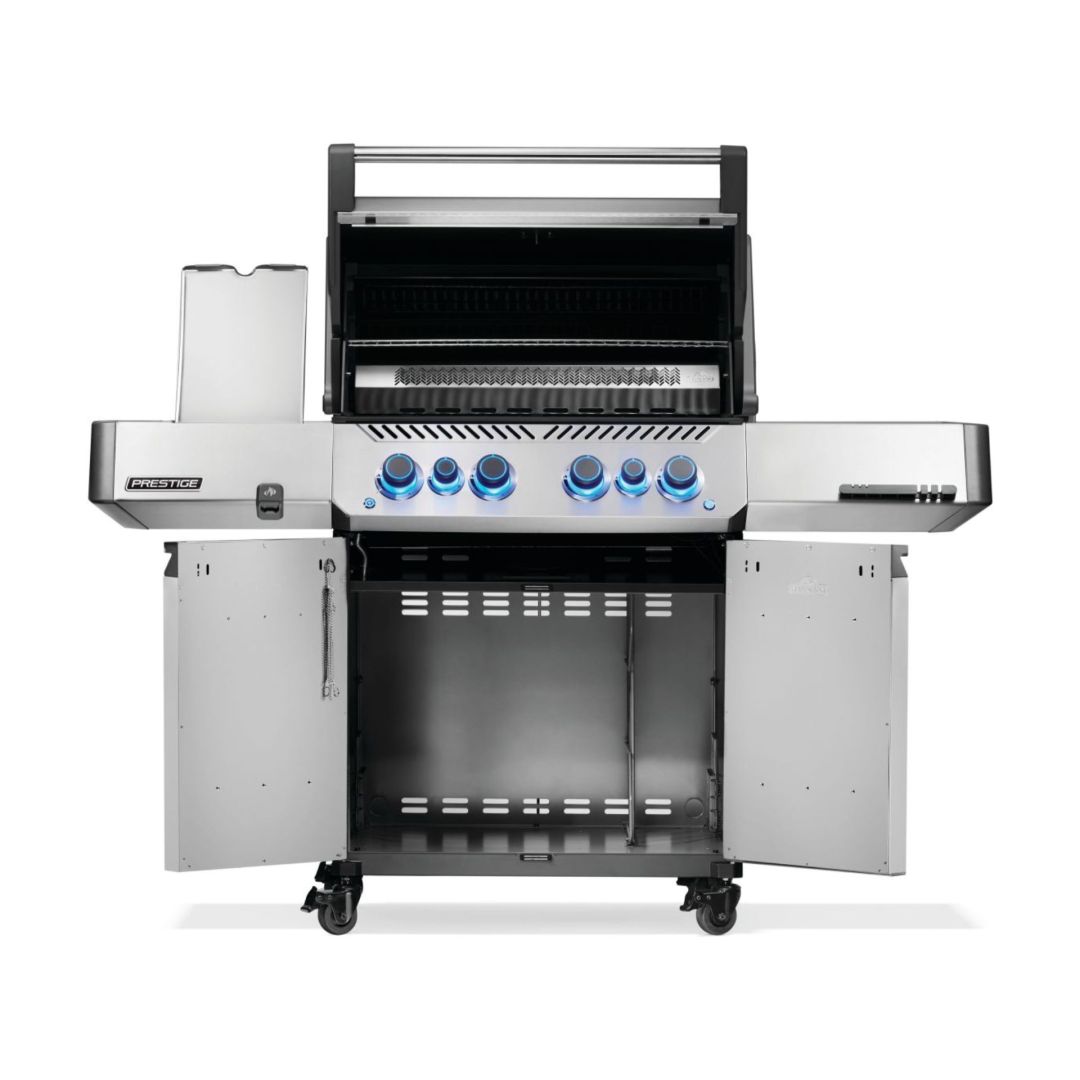 Prestige 500 RSIB Propane Gas BBQ with Infrared Side and Rear Burner – Stainless Steel