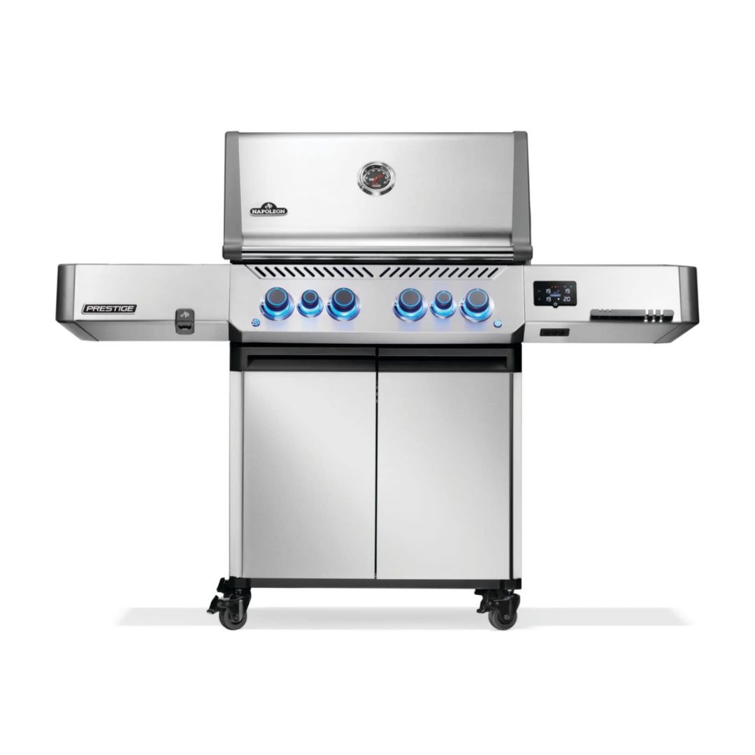 Prestige 500 Connected RSIB Natural Gas BBQ with Infrared Side and Rear Burner - Stainless Steel