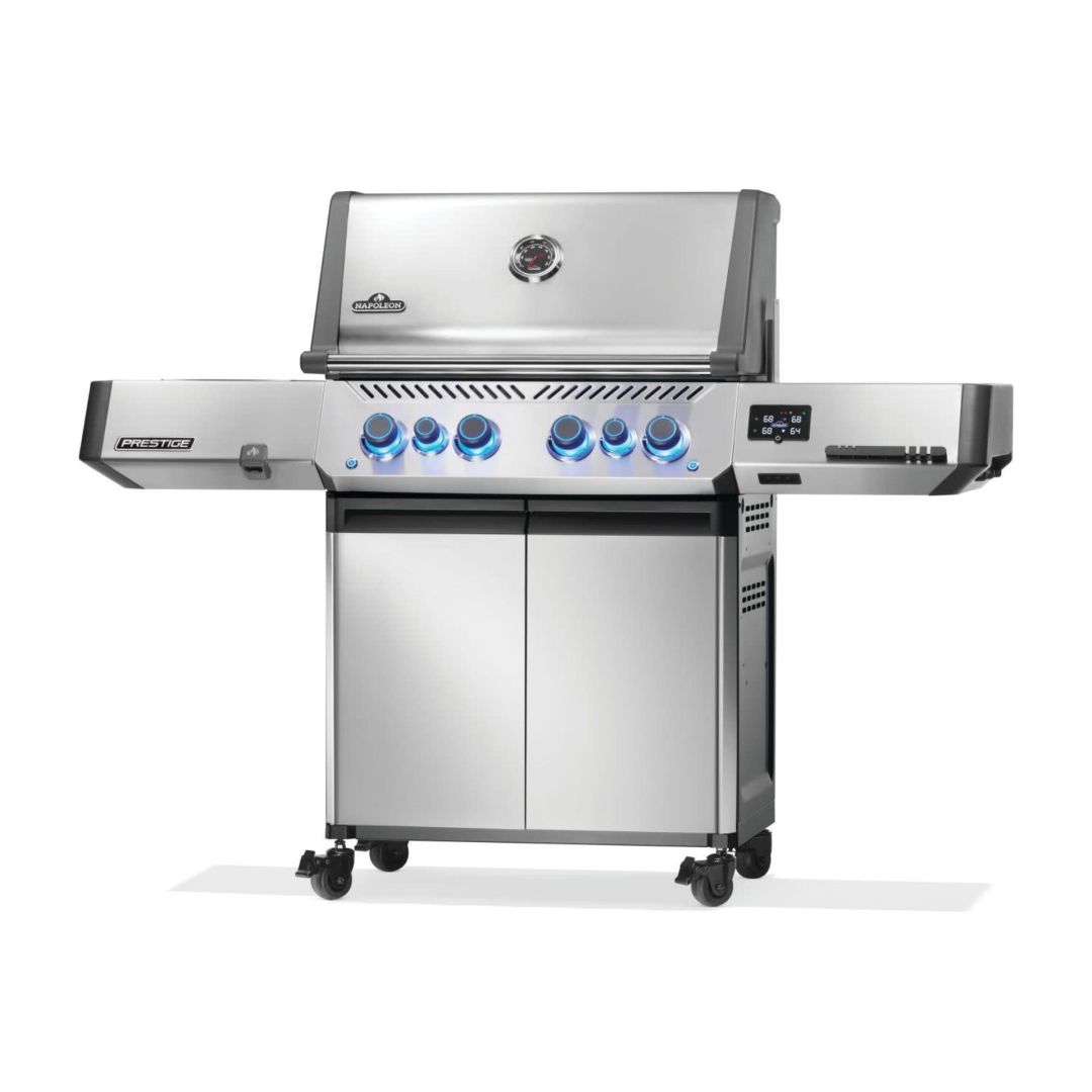 Prestige 500 Connected RSIB Natural Gas BBQ with Infrared Side and Rear Burner - Stainless Steel